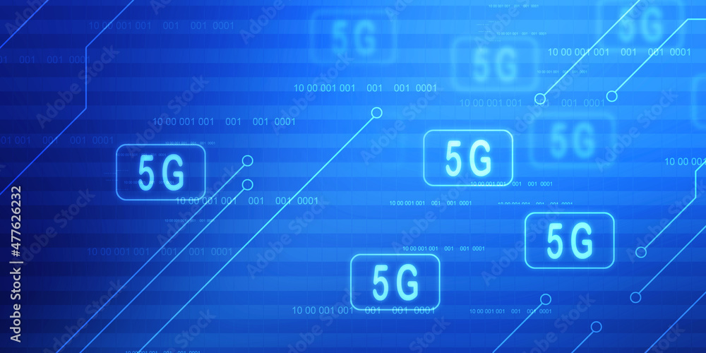 2d rendering 5G Network 5G Connection 2d rendering 5G Network 5G Connection