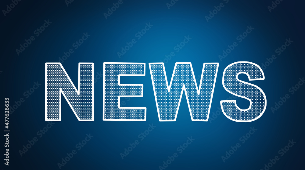 news lettering on a blue background news lettering on a blue background