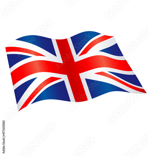 flying united kingdom union jack uk flag