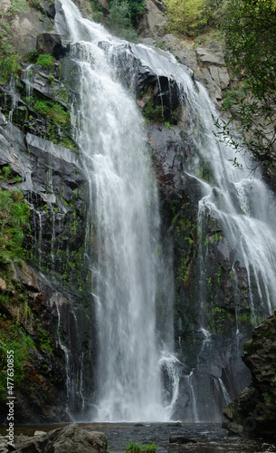 Waterfall in te mountain in Ordesa and Monte Perdido