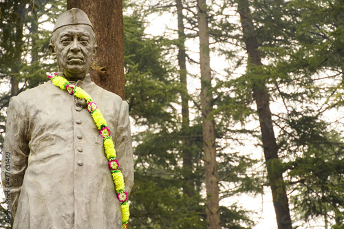 jawaharlal nehru statue in india photo
