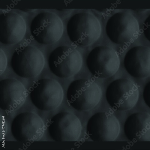 Gray clay sphere pattern