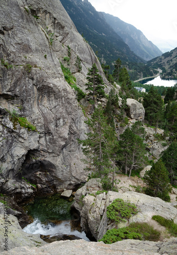 Waterfall in the mountains of Ordesa and Monte Perdido