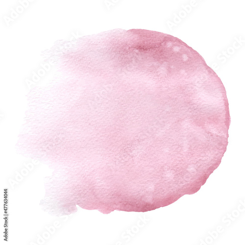 Abstract circle watercolor pink paint texture