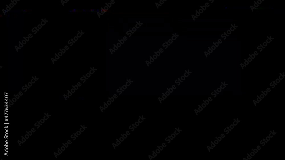 Glitch noise static television VFX. Visual video