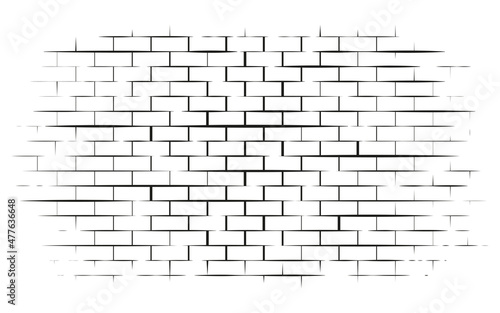 Hand drawn wall joint texture. vector illustration