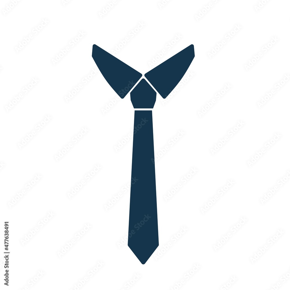 Naklejka tie icon.  simple flat design isolated on a white background.