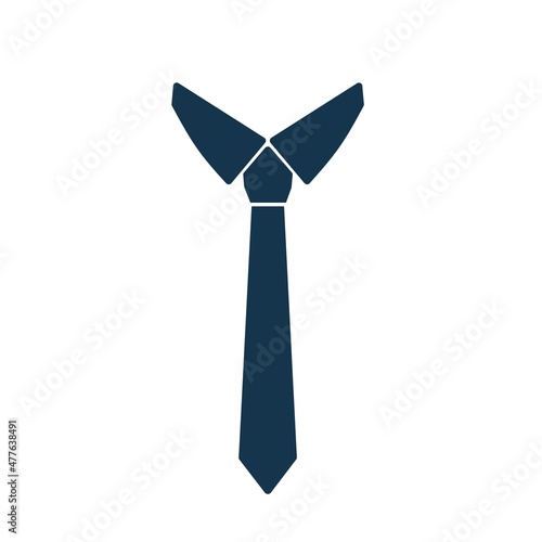 Fototapeta tie icon.  simple flat design isolated on a white background.
