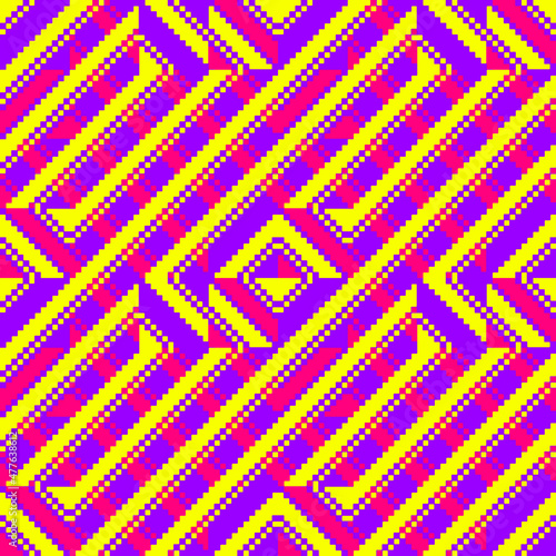 Pixel Art Textile Pattern
