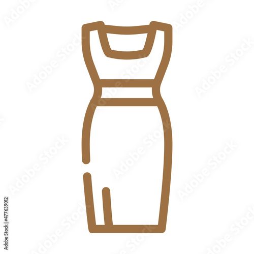 dresses little black dresses color icon vector. dresses little black dresses sign. isolated symbol illustration