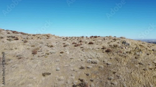 California Aqua Duct in Palmdale California on Sunny Blue Sky Day with Full Water in Desert photo