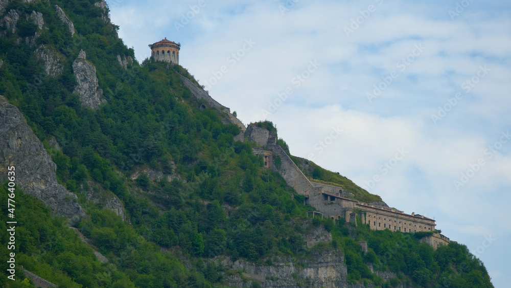 La Rocca d'Anfo in provincia di Brescia, Lombardia, Italia. La Rocca d'Anfo in provincia di Brescia, Lombardia, Italia.
