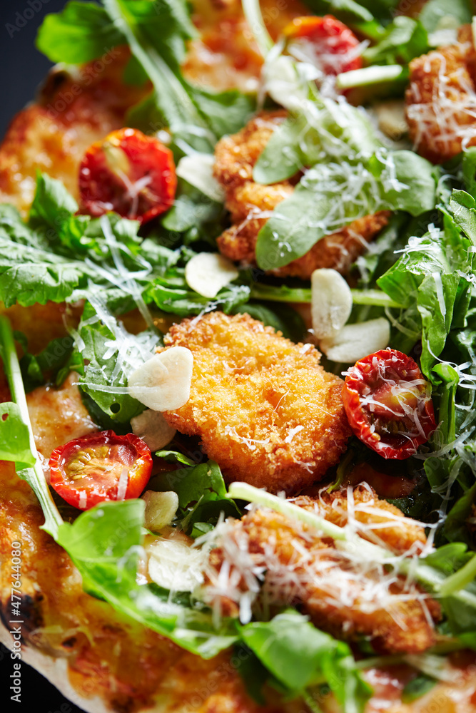 pizza with vegetables and cheese pizza with vegetables and cheese