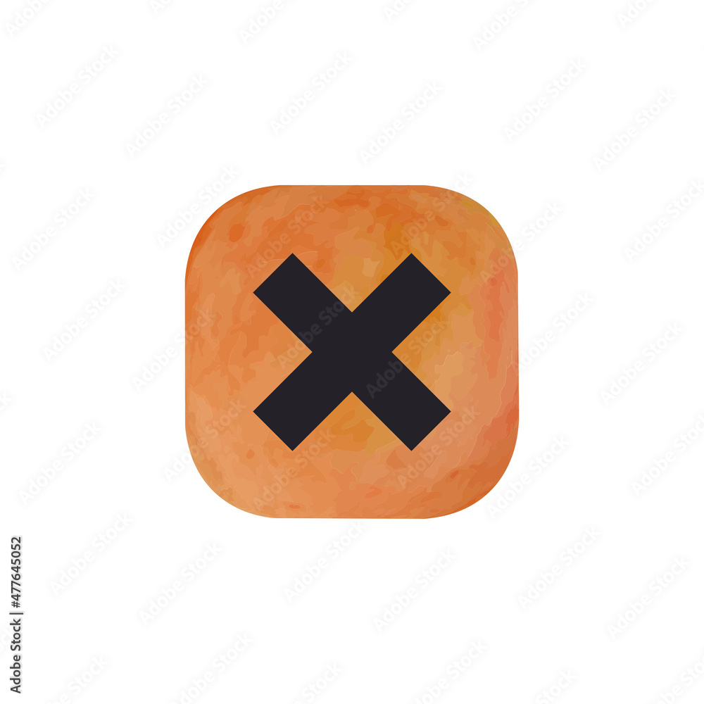 Obraz premium refuse button, isolated vector design element