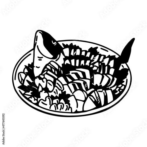 刺身の盛り合わせ