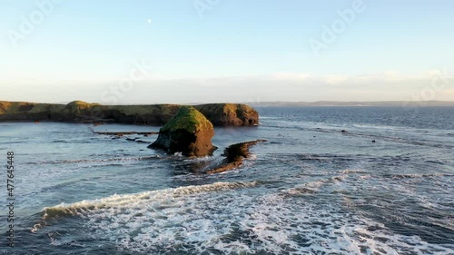 The beautiful eagles nest rock by Mountcharles in County Donegal - Ireland. photo