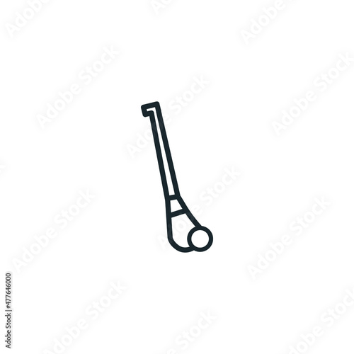 Hurling vector icon on white background. Flat vector hurling symbol stock illustration