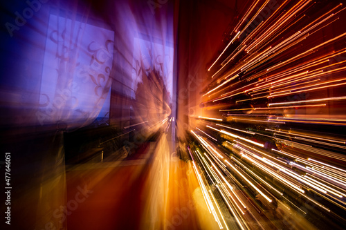 Światła choinki w w ruchu © Piotr Gancarczyk