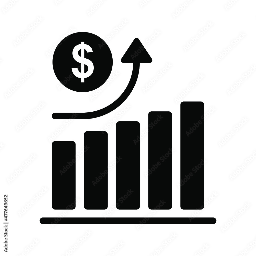 increase money growth icon. Vector illustration. increase money growth icon. Vector illustration.