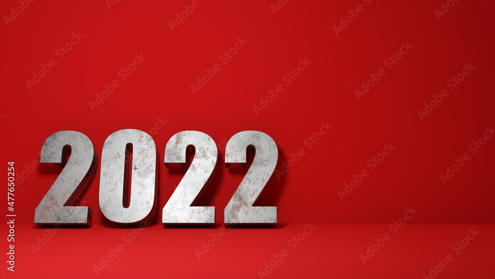 Happy New Year Background. Start to 2022. 3D illustration Happy New Year Background. Start to 2022. 3D illustration