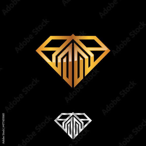 Diamond design logo for construction industry
