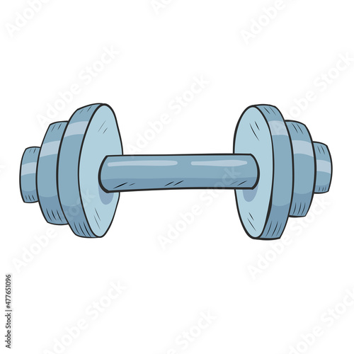 metall dumbbell for sport design card