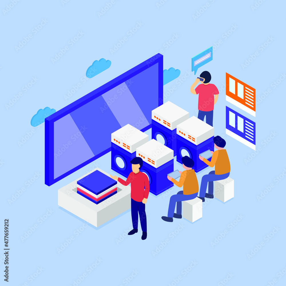 Isometric laundry service Isometric laundry service