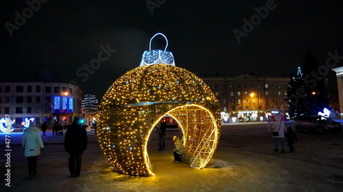 Canvas The city of Bryansk, Russia - December 30, 2021: a view of a large decorative Ch