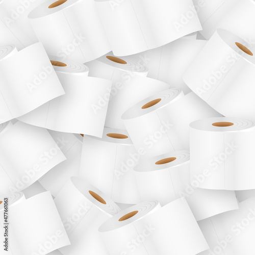 Vintage toilet paper pattern. Flat pattern. Vector pattern.