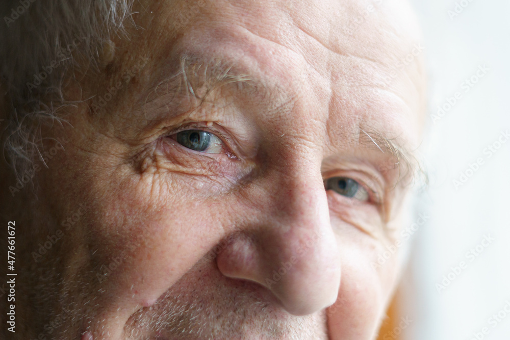 Elderly man looking at camera Elderly man looking at camera