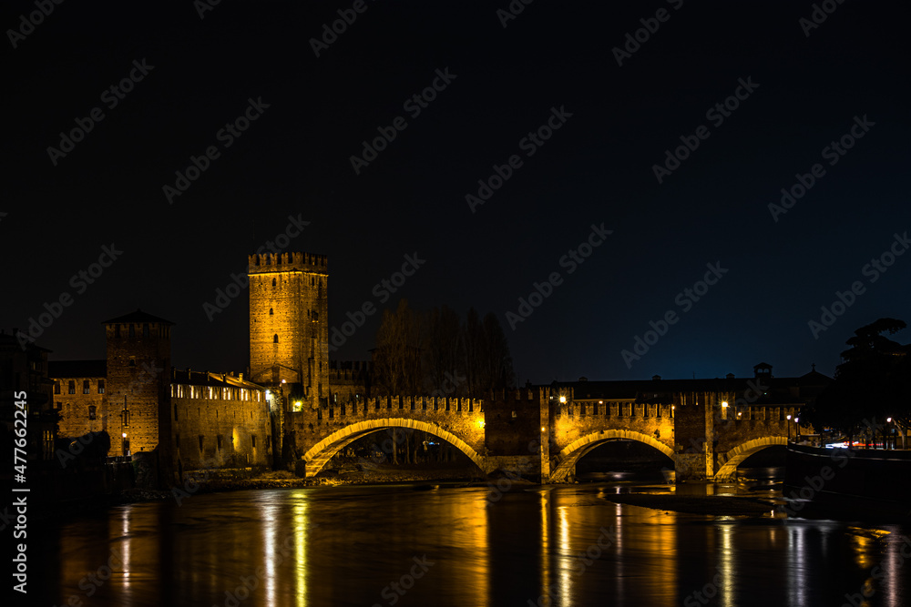 Ponte Scaligero Brücke in Verona 