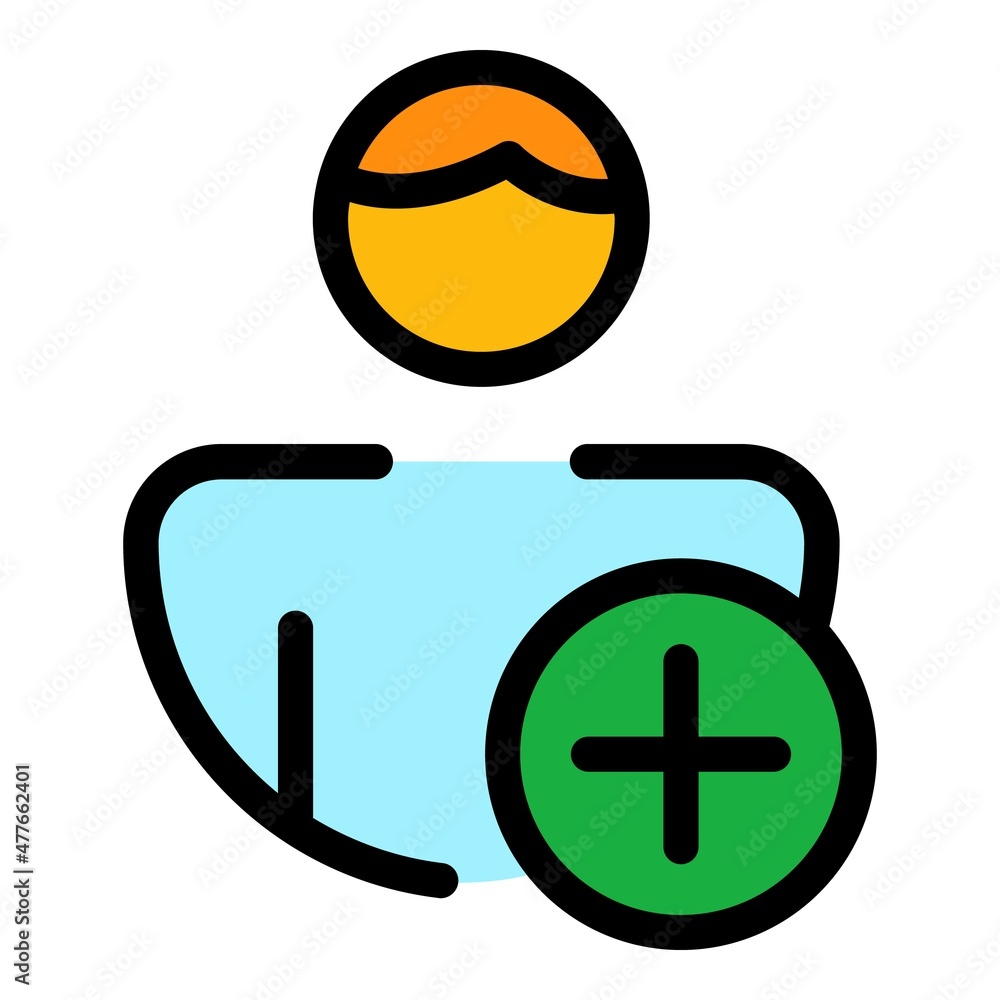 New job applicant icon. Outline new job applicant vector icon color flat isolated New job applicant icon. Outline new job applicant vector icon color flat isolated