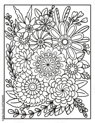 pattern coloring page for adult