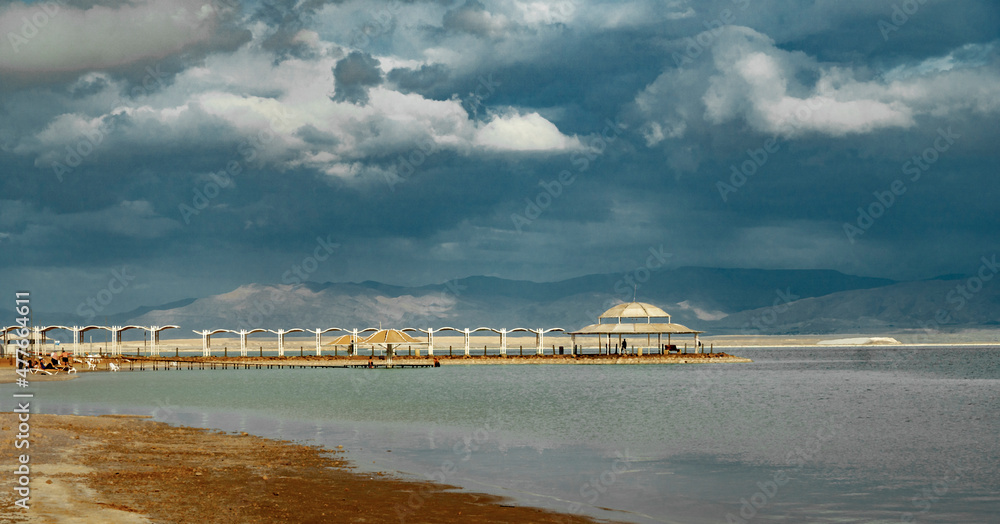 The weather is getting worse at the Dead Sea in December