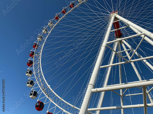 Big ferris wheel in amusement park