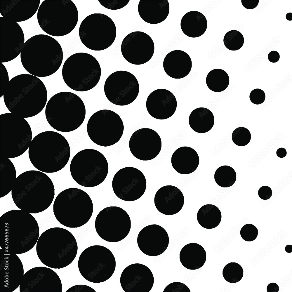 White and black circles, gradient halftone background. Vector illustration. White and black circles, gradient halftone background. Vector illustration.