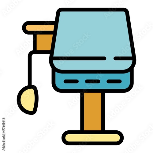 Care ventilator medical machine icon. Outline care ventilator medical machine vector icon color flat isolated