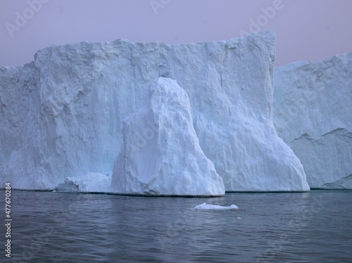 Arctic Glaciers in Ilulissat Icefjord, Greenland. Climate change, unesco save to ilulissat fjords. © murattellioglu
