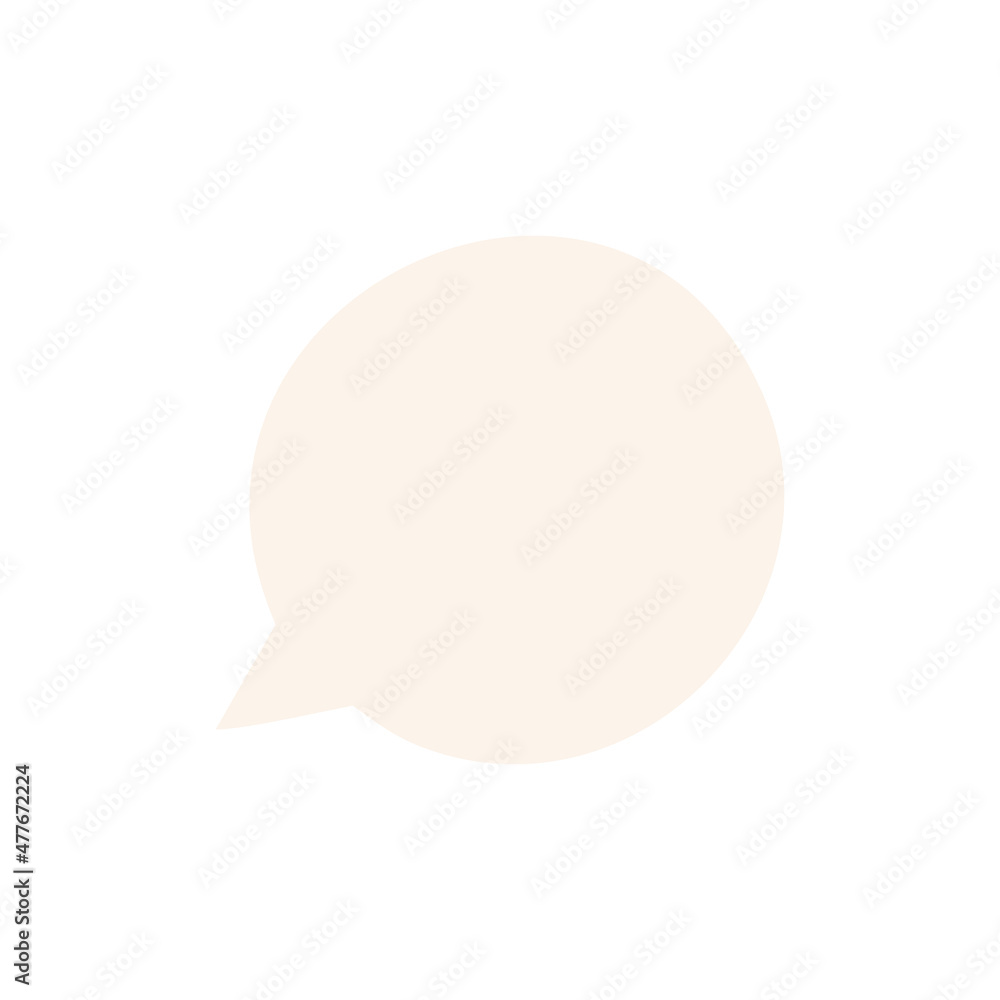 Simple vector speech bubble illustration Simple vector speech bubble illustration
