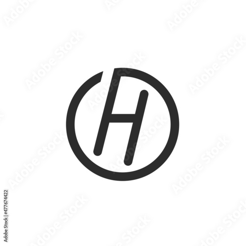 h letter icon vector design illustration template