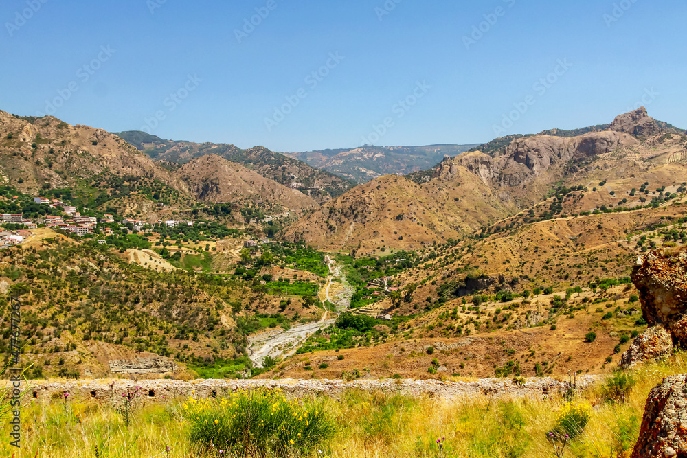 Landscape of Calabria in the south of Italy Landscape of Calabria in the south of Italy