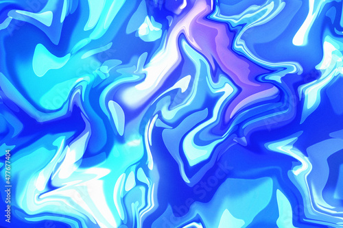 Wallpaper Mural Abstract shades of blue background, psychedelic style illustration Torontodigital.ca