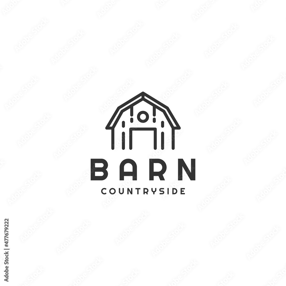 Barn logo vector illustration design