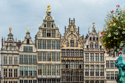 Main square in Antwerp, Flanders, Belgium