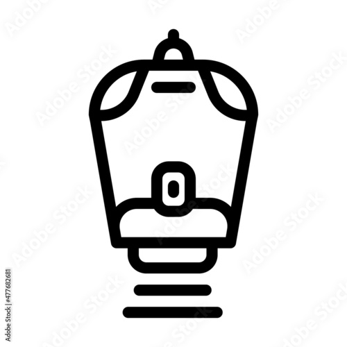 laser epilator gadget line icon vector. laser epilator gadget sign. isolated contour symbol black illustration
