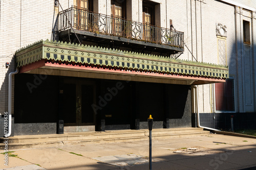 Old abandoned theater. photo