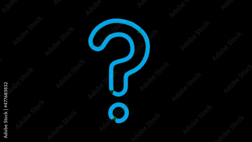 question sign mark flashing multicolored neon question sign mark flashing multicolored neon