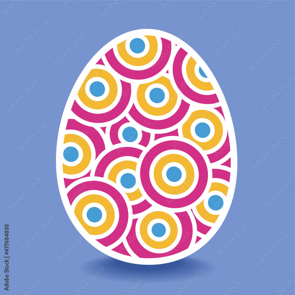 Colorful Ukranian pysanka easter egg Colorful Ukranian pysanka easter egg