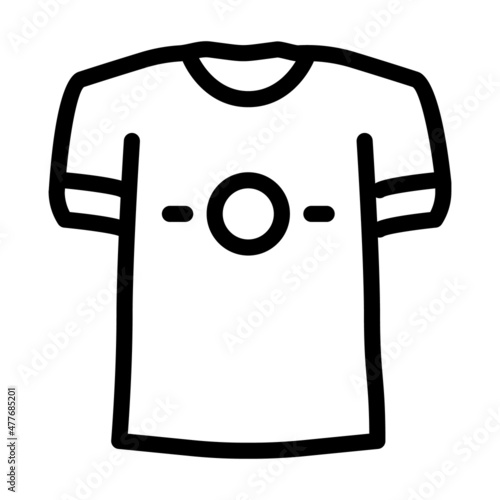 t-shirts and short sleeve line icon vector. t-shirts and short sleeve sign. isolated contour symbol black illustration