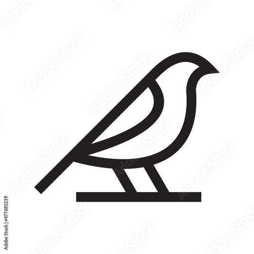 bird logo, finch bird logo vector